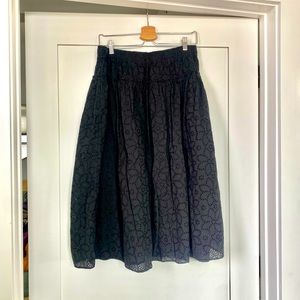 Madewell Pointelle Tiered Midi Skirt